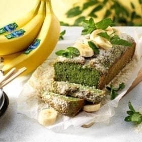 Bizcocho ecológico vegano de pandan con banana Chiquita